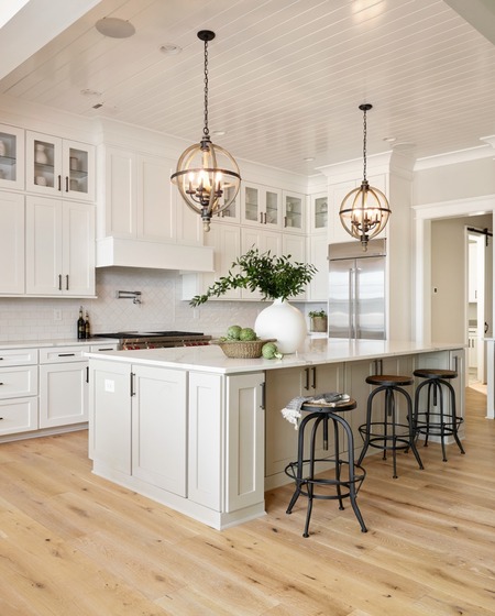 Custom cabinetry and countertops in a modern kitchen
