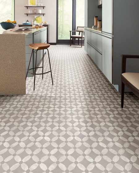 Luxury vinyl flooring in a modern interior